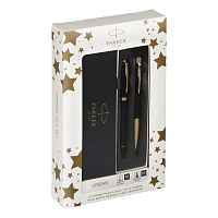Набор Parker "Urban Duo": ручка шариковая Urban Black GT, синяя, 1,0мм + перьевая ручка Urban Black GT фото Набор Parker "Urban Duo": ручка шариковая Urban Black GT, синяя, 1,0мм + перьевая ручка Urban Black GT