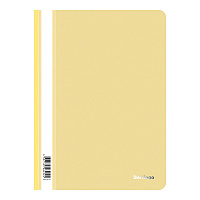 Папка-скоросшиватель пластик. Berlingo, А4, 180мкм, желтая с прозр. верхом