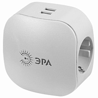 Сетевой разветвитель ЭРА SP-3e 3 розетки + 2 USB, с заземлением, со шторками, 16 А, белый, SP-3e-USB-2A фото Сетевой разветвитель ЭРА SP-3e 3 розетки + 2 USB, с заземлением, со шторками, 16 А, белый, SP-3e-USB-2A