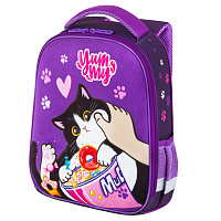 Ранец BRAUBERG KIDS START, 1 отделение, 2 кармана, "Sweet cheeks", велюровая панель, 35х26х13см, 272093 фото Ранец BRAUBERG KIDS START, 1 отделение, 2 кармана, "Sweet cheeks", велюровая панель, 35х26х13см, 272093