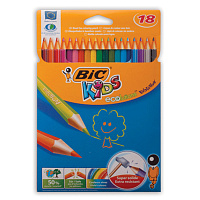 Карандаши цветные пластиковые BIC (Франция) "Evolution", 18 цветов, заточенные, в картонной упаковке с европодвесом, 829728, 9375173 фото Карандаши цветные пластиковые BIC (Франция) "Evolution", 18 цветов, заточенные, в картонной упаковке с европодвесом, 829728, 9375173