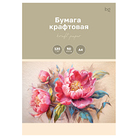 Бумага крафт, 50л., А4 BG, для печати и эскизов, 120г/м2 фото Бумага крафт, 50л., А4 BG, для печати и эскизов, 120г/м2