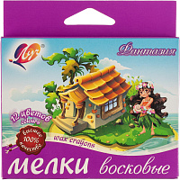 Мелки восковые Луч Фантазия круглые 12 цветов фото Мелки восковые Луч Фантазия круглые 12 цветов