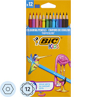 Карандаши цветные BIC Tropicolors 12 карандашей 12 цветов шестигранные фото Карандаши цветные BIC Tropicolors 12 карандашей 12 цветов шестигранные