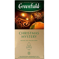 Чай черный Greenfield Christmas Mystery 25 пакетиков (пряности, цитрус) фото Чай черный Greenfield Christmas Mystery 25 пакетиков (пряности, цитрус)