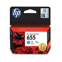 Картридж струйный HP 655 CZ110AE голубой оригинальный