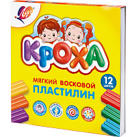 Пластилин восковой Кроха 12 цветов 180 грамм фото Пластилин восковой Кроха 12 цветов 180 грамм