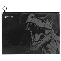 Папка для тетрадей BRAUBERG А4, 1 отделение, пластик, на zip-lock молнии, "Scary dino", 273321 фото Папка для тетрадей BRAUBERG А4, 1 отделение, пластик, на zip-lock молнии, "Scary dino", 273321