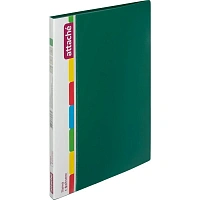 Папка файловая на 20 файлов Attache A4 15 мм зеленая (толщина обложки 0.7 мм)