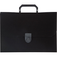 Портфель-картотека пластиковая Attache А4 черная (37x27x3 см, 12 отделений) фото Портфель-картотека пластиковая Attache А4 черная (37x27x3 см, 12 отделений)