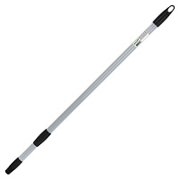 Черенок ТЕЛЕСКОПИЧЕСКИЙ для инвентаря 70-120 см, еврорезьба, металлопластик, серый, BOOMHOUSE (БумХаус) STANDART, 702234