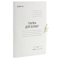 Папка для бумаг с завязками картонная STAFF, гарантированная плотность 310 г/м2, до 200 листов, 121120 фото Папка для бумаг с завязками картонная STAFF, гарантированная плотность 310 г/м2, до 200 листов, 121120