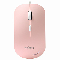 Мышь проводная бесшумная SMARTBUY SBM-288-P, USB, 3 кнопки + 1 колесо, оптическая, розовая, 06833 фото Мышь проводная бесшумная SMARTBUY SBM-288-P, USB, 3 кнопки + 1 колесо, оптическая, розовая, 06833