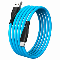 Кабель S21 USB – Type-C, 1 м, 3 А, SMARTBUY, для зарядки и передачи данных, синий, 93393, iK-3112-S21bb фото Кабель S21 USB – Type-C, 1 м, 3 А, SMARTBUY, для зарядки и передачи данных, синий, 93393, iK-3112-S21bb