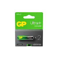 Батарейки КОМПЛЕКТ 2 шт., GP Ultra Plus G-Tech, AA (LR6), алкалиновые, пальчиковые, 15AUPA21-2CRSB2 фото Батарейки КОМПЛЕКТ 2 шт., GP Ultra Plus G-Tech, AA (LR6), алкалиновые, пальчиковые, 15AUPA21-2CRSB2