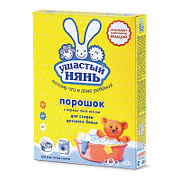 Порошок стиральный универсальный Ушастый Нянь 400 г (для детского белья) фото Порошок стиральный универсальный Ушастый Нянь 400 г (для детского белья)