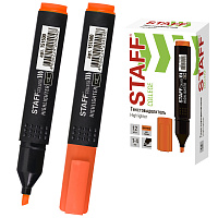 Текстовыделитель STAFF College "STICK HL-497", ОРАНЖЕВЫЙ, 1-4 мм, 151500