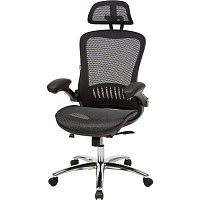 Кресло для руководителя Easy Chair 552 TTW черное (сетка, металл) фото Кресло для руководителя Easy Chair 552 TTW черное (сетка, металл)