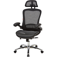 Кресло для руководителя Easy Chair 552 TTW черное (сетка, металл) фото Кресло для руководителя Easy Chair 552 TTW черное (сетка, металл)