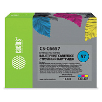 Картридж струйный CACTUS (CS-C6657) для HP Deskjet 5150/5550/5600/5850, цветной фото Картридж струйный CACTUS (CS-C6657) для HP Deskjet 5150/5550/5600/5850, цветной