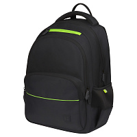 Рюкзак Berlingo U3 "Black-green" 41*29,5*13см, 2 отделения, 4 кармана, эргономичная спинка фото Рюкзак Berlingo U3 "Black-green" 41*29,5*13см, 2 отделения, 4 кармана, эргономичная спинка
