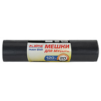 Мешки для мусора LAIMA "ULTRA" 120 л, черные, рулон 20 шт., сверхпрочные, ПСД 60 мкм, 70х110 см, 607697 фото Мешки для мусора LAIMA "ULTRA" 120 л, черные, рулон 20 шт., сверхпрочные, ПСД 60 мкм, 70х110 см, 607697