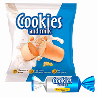 Батончики шоколадные COOKIES AND MILK молочные со сливочным печеньем, 500 г, РНК650 фото Батончики шоколадные COOKIES AND MILK молочные со сливочным печеньем, 500 г, РНК650
