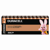 Батарейки КОМПЛЕКТ 24 шт., DURACELL Basic ОРИГИНАЛ, ААА (LR03, 24А), алкалиновые, мизинчиковые, Б0064969 фото Батарейки КОМПЛЕКТ 24 шт., DURACELL Basic ОРИГИНАЛ, ААА (LR03, 24А), алкалиновые, мизинчиковые, Б0064969