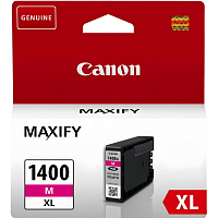 Картридж струйный Canon PGI-1400XL M 9203B001 пурпурный оригинальный повышенной емкости фото Картридж струйный Canon PGI-1400XL M 9203B001 пурпурный оригинальный повышенной емкости