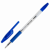 Ручка шариковая с грипом BRAUBERG "ULTRA GT", СИНЯЯ, корпус прозрачный, линия 0,5 мм, 144051 фото Ручка шариковая с грипом BRAUBERG "ULTRA GT", СИНЯЯ, корпус прозрачный, линия 0,5 мм, 144051