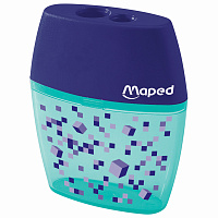 Точилка с контейнером MAPED (Франция) "Pixel Party", 2 отверстия, яркий цвет корпуса, 035023 фото Точилка с контейнером MAPED (Франция) "Pixel Party", 2 отверстия, яркий цвет корпуса, 035023