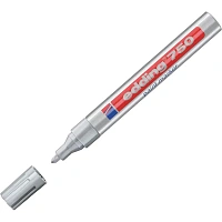 Маркер лаковый Edding E-750/54 серебряный 2-4 мм фото Маркер лаковый Edding E-750/54 серебряный 2-4 мм