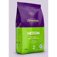 Кофе в зернах LOFBERGS "Medium Roast", 1 кг, арабика 100%, Швеция, 40187 фото Кофе в зернах LOFBERGS "Medium Roast", 1 кг, арабика 100%, Швеция, 40187