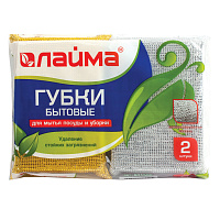 Губки бытовые, 28х115х78 мм, КОМПЛЕКТ 2 шт., поролон в металлизированной оплетке, LAIMA, К1011, 601592 фото Губки бытовые, 28х115х78 мм, КОМПЛЕКТ 2 шт., поролон в металлизированной оплетке, LAIMA, К1011, 601592