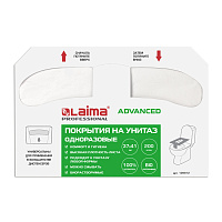 Покрытия на унитаз LAIMA (Система V1), ADVANCED, 1/2 сложения, КОМПЛЕКТ 200 шт., 37х41 см, 128812 фото Покрытия на унитаз LAIMA (Система V1), ADVANCED, 1/2 сложения, КОМПЛЕКТ 200 шт., 37х41 см, 128812