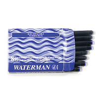 Картриджи чернильные для перьевой ручки Waterman Cartridge Size Standard синий (8 штук в упаковке) фото Картриджи чернильные для перьевой ручки Waterman Cartridge Size Standard синий (8 штук в упаковке)