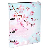 Тетрадь на кольцах А5 (180х220 мм), 80 листов, под кожу, клетка, BRAUBERG VISTA, Inspiration, 112124