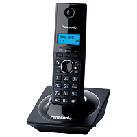 Радиотелефон PANASONIC KX-TG1711RUB, память на 50 номеров, АОН, повтор, часы/будильник, чёрный фото Радиотелефон PANASONIC KX-TG1711RUB, память на 50 номеров, АОН, повтор, часы/будильник, чёрный