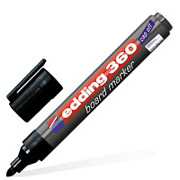 Маркер для белых досок Edding e-360/1 черный (толщина линии 1.5-3 мм) круглый наконечник