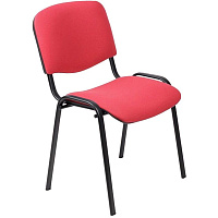 Стул офисный Easy Chair Изо красный (ткань, металл черный) фото Стул офисный Easy Chair Изо красный (ткань, металл черный)