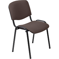 Стул офисный Easy Chair Изо тёмно-коричневый ткань металл чёрный (550722)