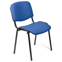 Стул офисный Easy Chair Изо синий (искусственная кожа, металл черный) фото Стул офисный Easy Chair Изо синий (искусственная кожа, металл черный)