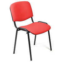 Стул офисный Easy Chair Изо красный 550728 искусственная кожа металл чёрный фото Стул офисный Easy Chair Изо красный 550728 искусственная кожа металл чёрный