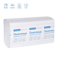 Полотенца бумажные лист. OfficeClean Professional(V-сл) (H3), 2-слойные, 200л/пач., 21*21,6, тиснение, белые фото Полотенца бумажные лист. OfficeClean Professional(V-сл) (H3), 2-слойные, 200л/пач., 21*21,6, тиснение, белые