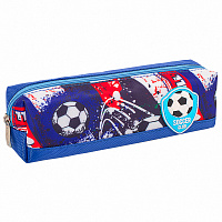 Пенал ЮНЛАНДИЯ, 1 отделение, полиэстер, "Football", синий, 19х4х6 см, 270270 фото Пенал ЮНЛАНДИЯ, 1 отделение, полиэстер, "Football", синий, 19х4х6 см, 270270