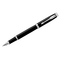 Ручка перьевая Parker "IM Essential Muted Black CT" синяя, 0,8мм, подарочная упаковка фото Ручка перьевая Parker "IM Essential Muted Black CT" синяя, 0,8мм, подарочная упаковка
