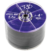 Диск DVD-RW VS 4.7 ГБ 4x bulk VSDVDRWB5001 (50 штук в упаковке)