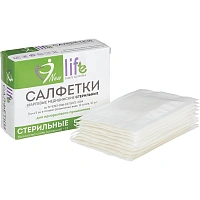 Салфетки марлевые Навтекс стерильные 5x5 см 12-слойные 36 г/кв.м (10 штук в упаковке)