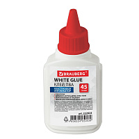 Клей ПВА BRAUBERG (бумага, картон, дерево), 45 г, 222923 фото Клей ПВА BRAUBERG (бумага, картон, дерево), 45 г, 222923