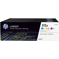 Набор картриджей HP 312A CF440AM CMY оригинальный фото Набор картриджей HP 312A CF440AM CMY оригинальный